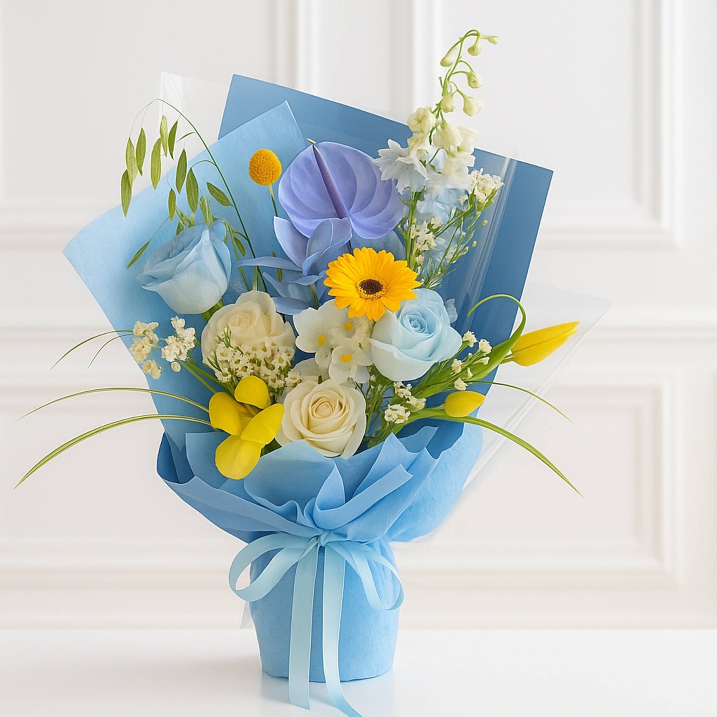 Designer's Choice Blue Ocean Luxury Flower Bouquet