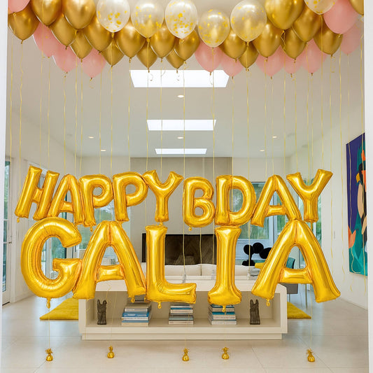 Classic Hollywood Birthday Celebration Balloon Package Set Up