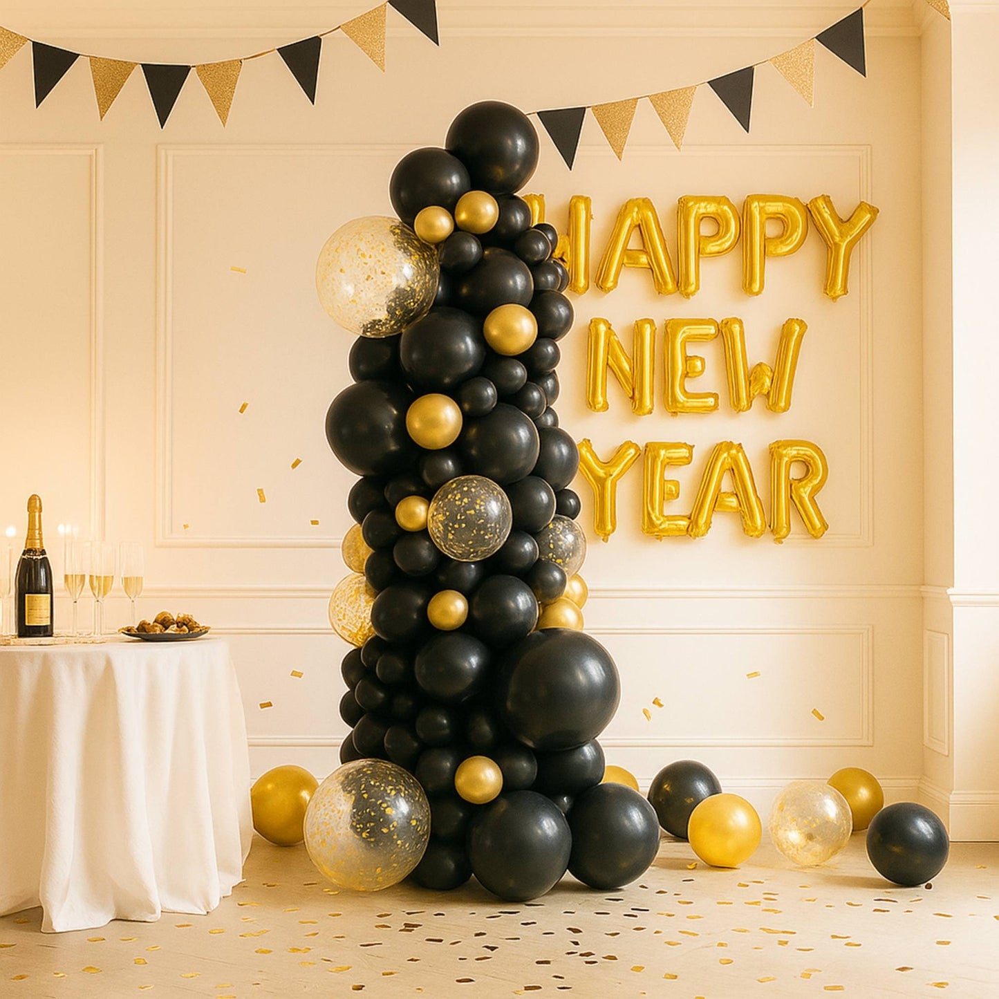 Hollywood Shine Balloon Tower Column