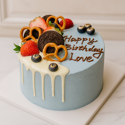 Fruit festival cream cake