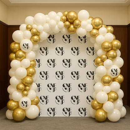 Business Corporate Full Door shape Balloon garland Set Up