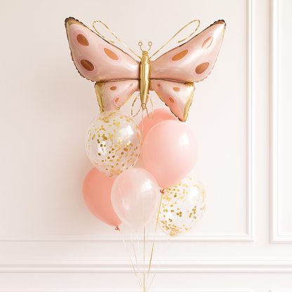 Cherry Pink Butterfly Foil Balloon