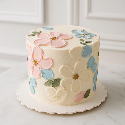 Painter's flower cake