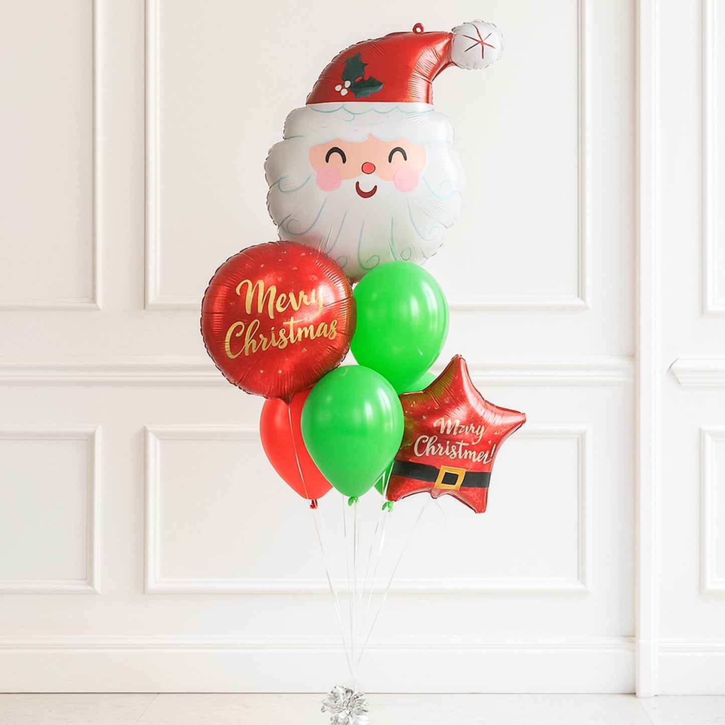 Santa Star Balloon Bouquet