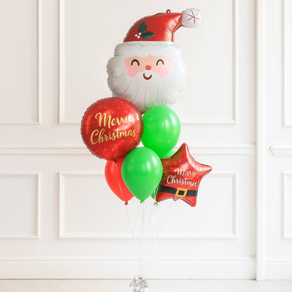 Santa Star Balloon Bouquet