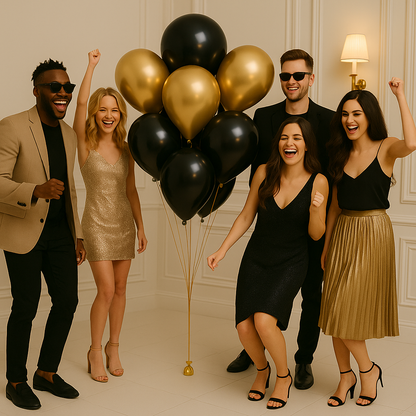 Classic Gold & Black Bouquet