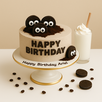 Classic Cute Oreo Chocolate Birthday Cake