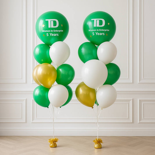 Custom Logo Helium Balloon Corporate Events Bundle (one day lasting)