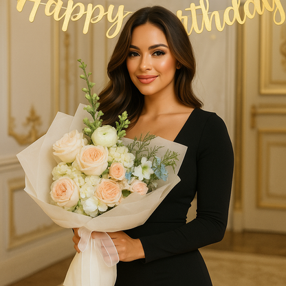 Soft Blooming Hydrangea Flower Bouquet