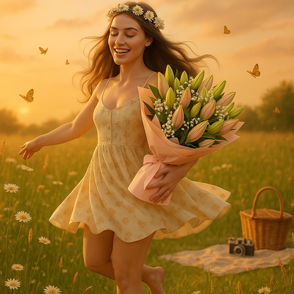 Lily Fresh Flower Bouquet