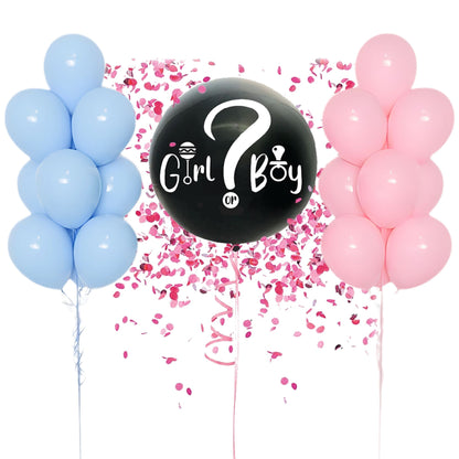 Super Helium Balloon Set For Gender Reveal Party