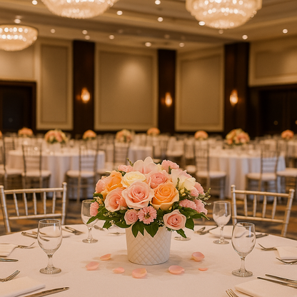 Soft Pink Spring Blush Fresh Flower Arrangement in Vase