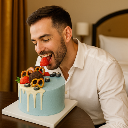 Fruit festival cream cake