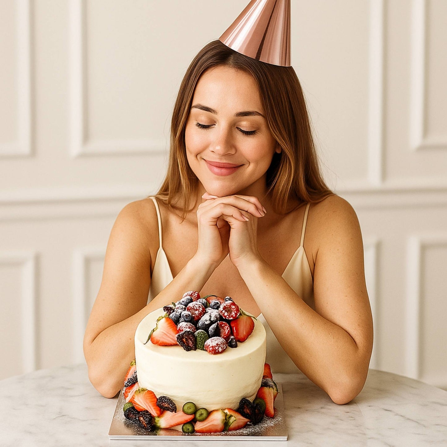 Seasonal Fruits World Cake