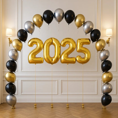 Graduation Helium Balloon Arch with jumbo number set