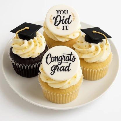 Congrats Yay Graduation Cupcake Set 12 Pack