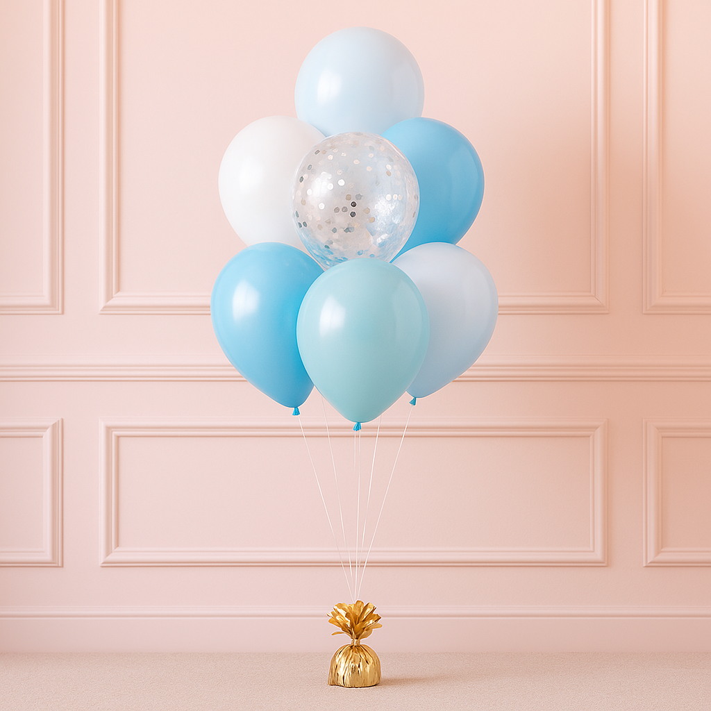 Ocean Side Fun Helium Balloon Bouquet of 7