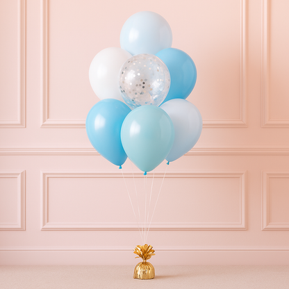 Ocean Side Fun Helium Balloon Bouquet of 7