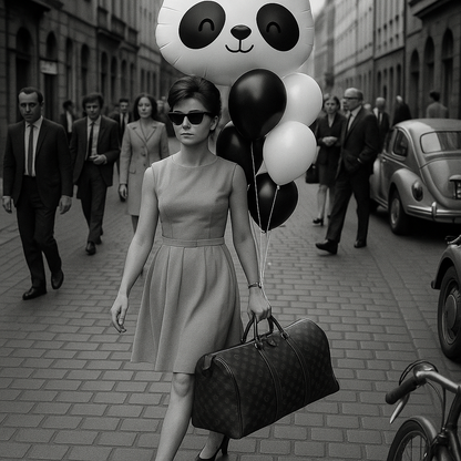 22 Inch Panda Foil Balloon Helium Filled Quality