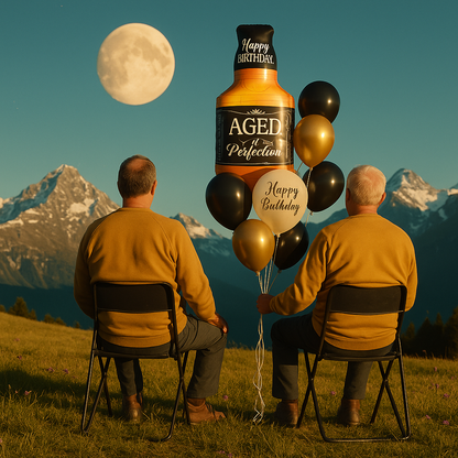 Classic Whiskey Bottle Birthday Bouquet