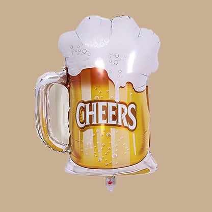 Classic Bubbly Beer Bottle Helium Birthday Balloon Bouquet