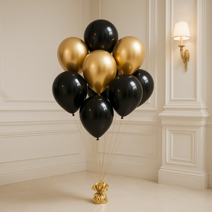 Classic Gold & Black Bouquet