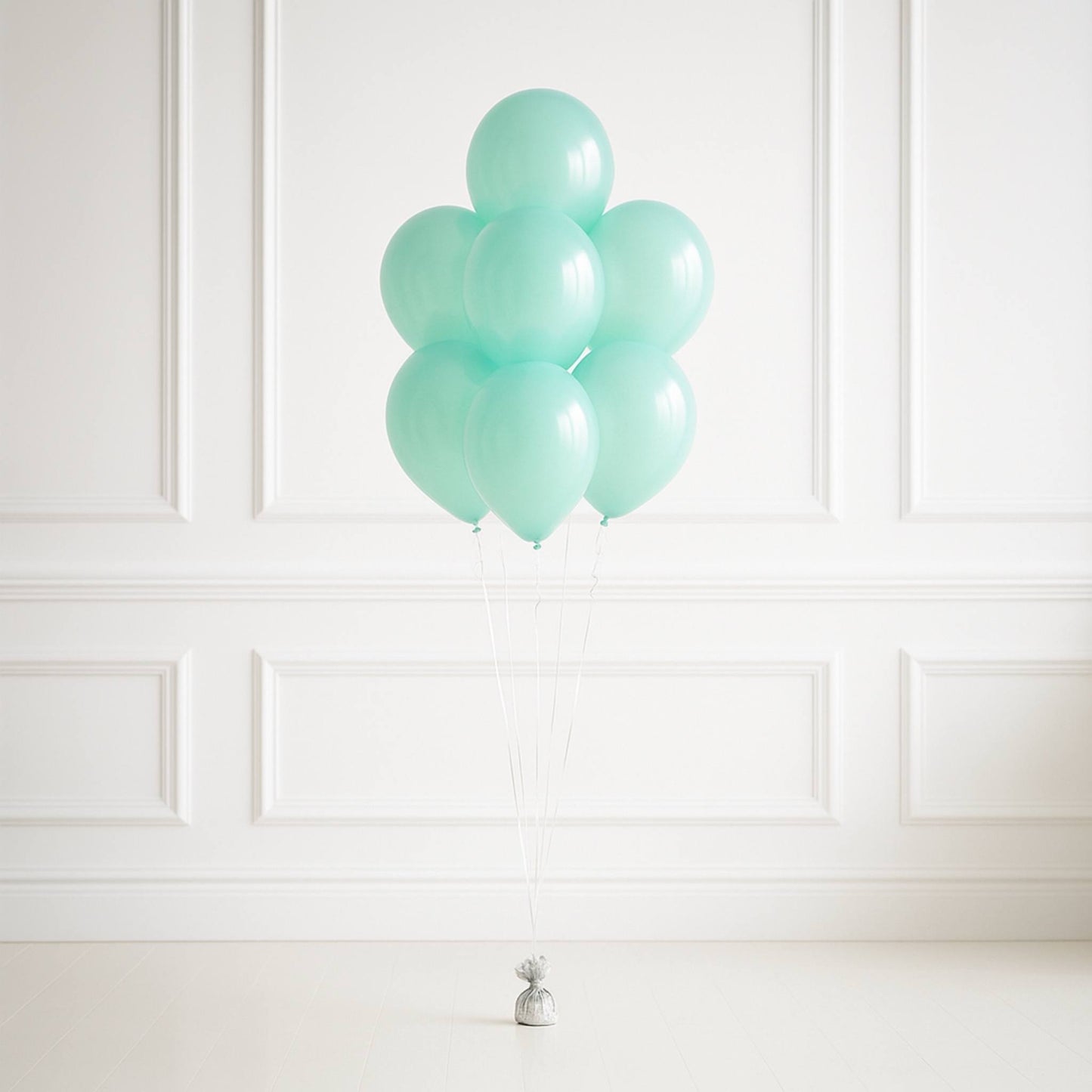 Pastel Green Helium Balloon Bouquet of 7