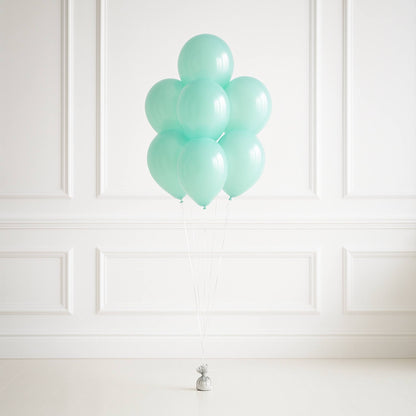 Pastel Green Helium Balloon Bouquet of 7
