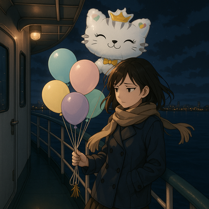 28 Inch Lux Kitty Cat foil balloon Helium Filled Quality