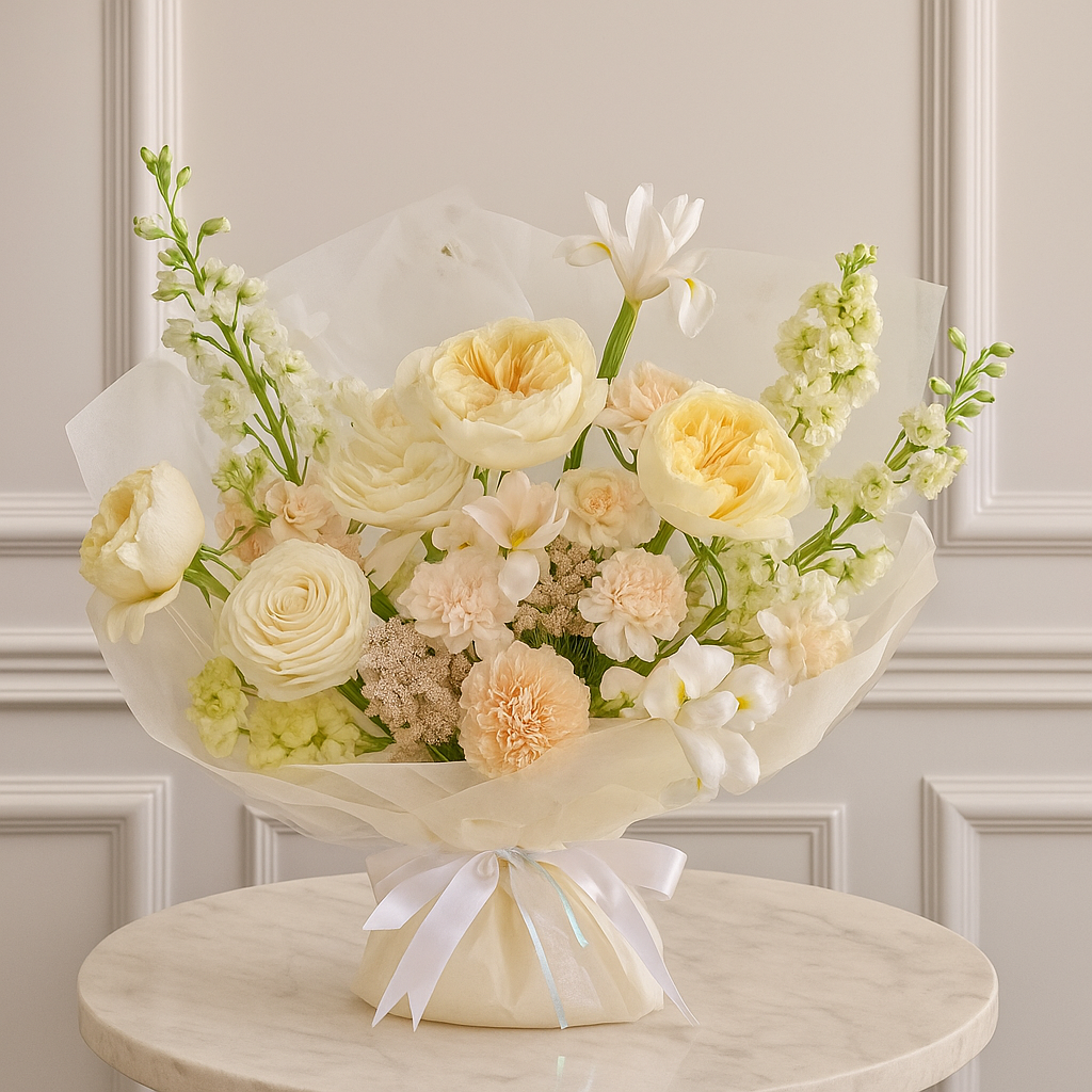 Designer's Choice Yellow Spring Energy Fresh Luxe Flower Bouquet