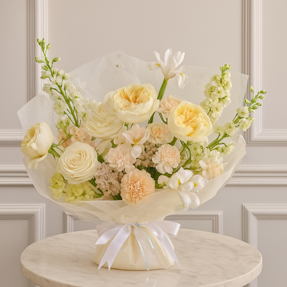 Designer's Choice Yellow Spring Energy Fresh Luxe Flower Bouquet