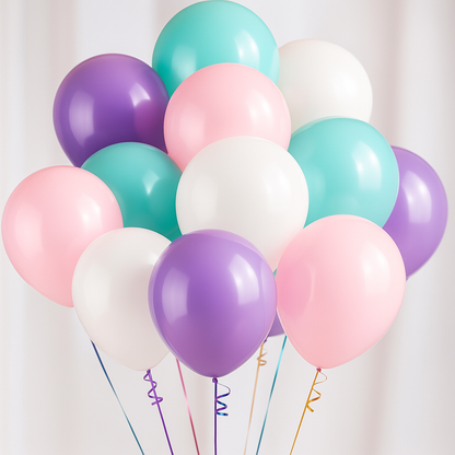 Mermaid Helium Balloon Bouquet of 12