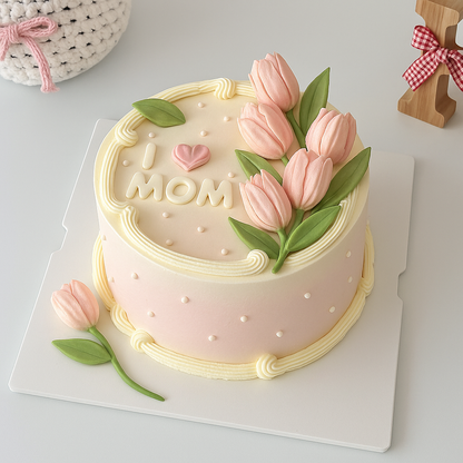 Mother's day Spring Pink Cake