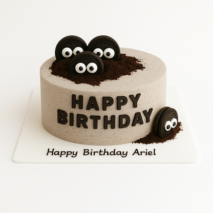 Classic Cute Oreo Chocolate Birthday Cake