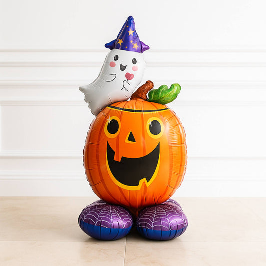 Pumpkin & Ghost Halloween Airloonz (Air Filled)