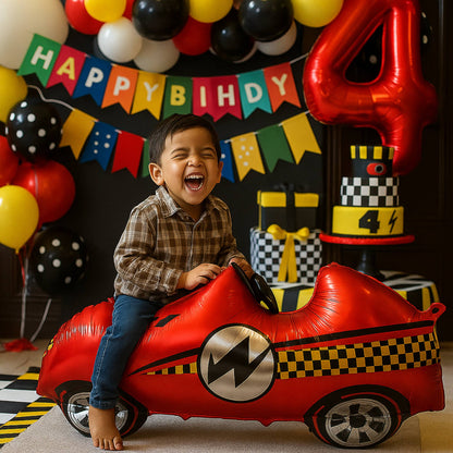 3D Super Cool Red Race Car - Air Filled