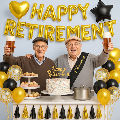 Classic Retirement Decoration Balloon Package