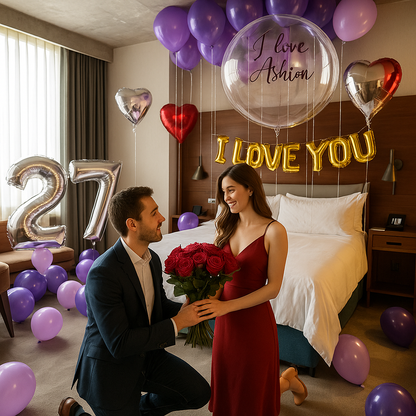 Purple Secret Garden Basic Balloon Package