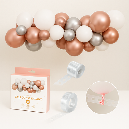 One Up Signature 2 metre rose gold balloon garland DIY kit