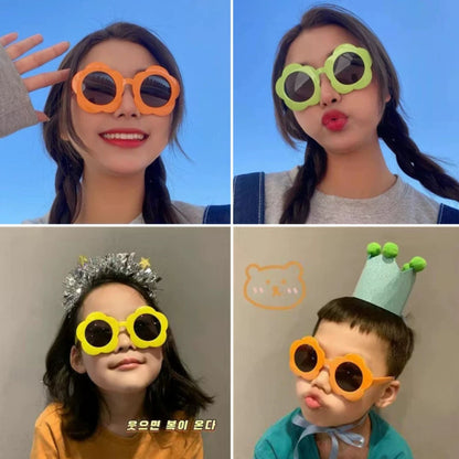 Adult and Kids Party Glasses Decor Prop