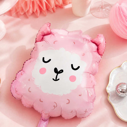 Pastel Pink Sheep Foil Balloon