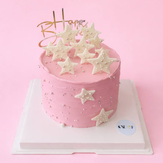 Blushing Stellar Delight Cake