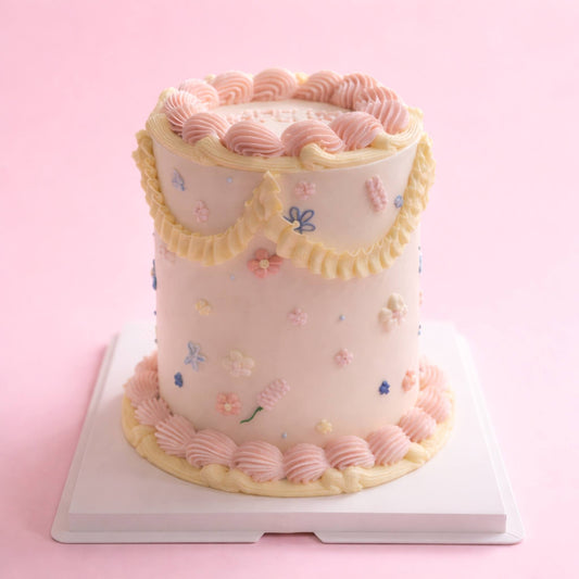 Edible Art Flower Pink Cake