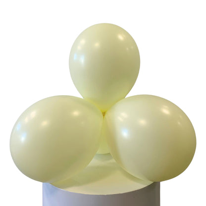 Pastel Yellow 11 inch Latex Balloons (100PCS)