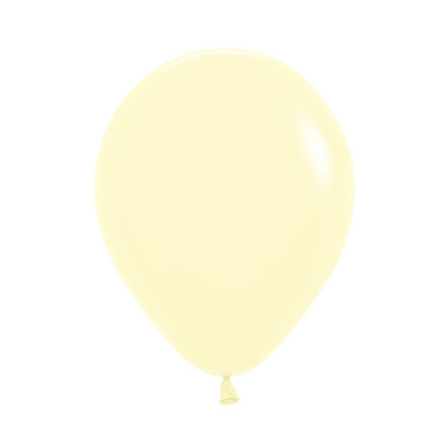 11 inch Pastel Matte Yellow latex balloon helium filled