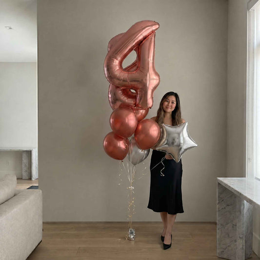 Luxe Number Balloon Bouquet