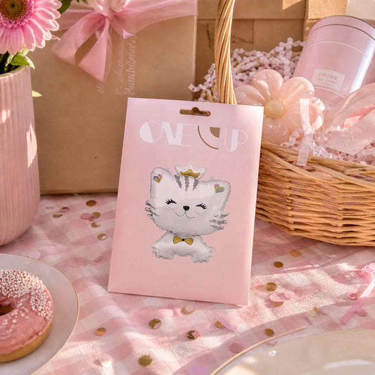 Lux Kitty Cat Pastel Balloon Bouquet