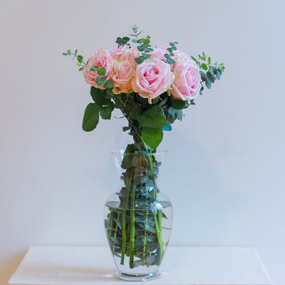 Eucalyptus Breeze Roses – Red, White or Pink