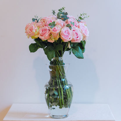 Eucalyptus Breeze Roses – Red, White or Pink