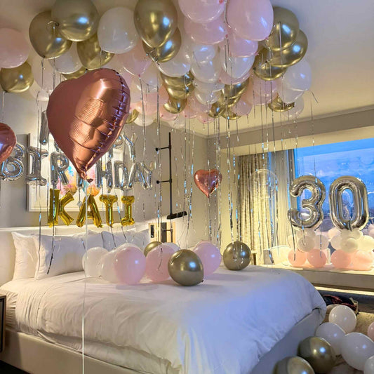 Happy Birthday Pink Luxe Balloon Package
